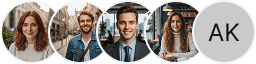 Multiple investor profile avatars on Brook Rendova trading review block